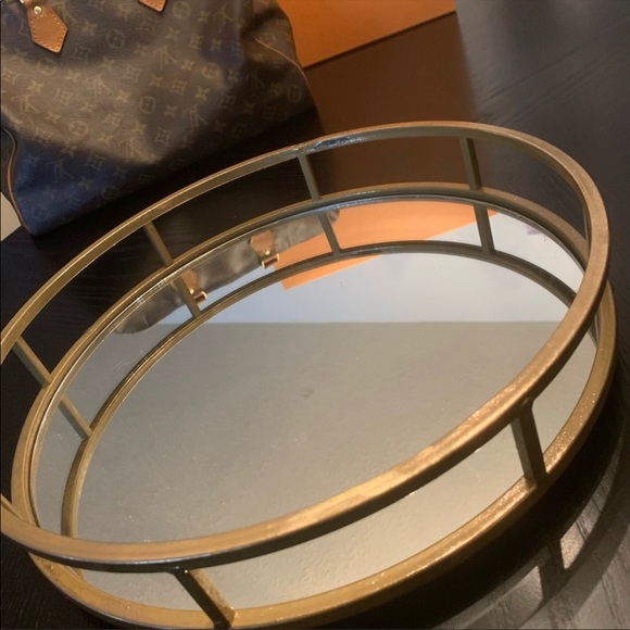 Gold Mirror Tray